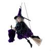 Halloween Hanging Broomstick Decoration, Flying Doll Figurine, Wall Decor, Wizard Ornament for Home,