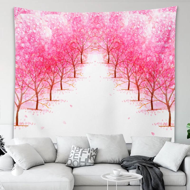 Tapiserie Decoratie pentru Casa Frumos Seria Flori de Cires Tapiserie Imprimata Decoratiuni Festival 230x180cm