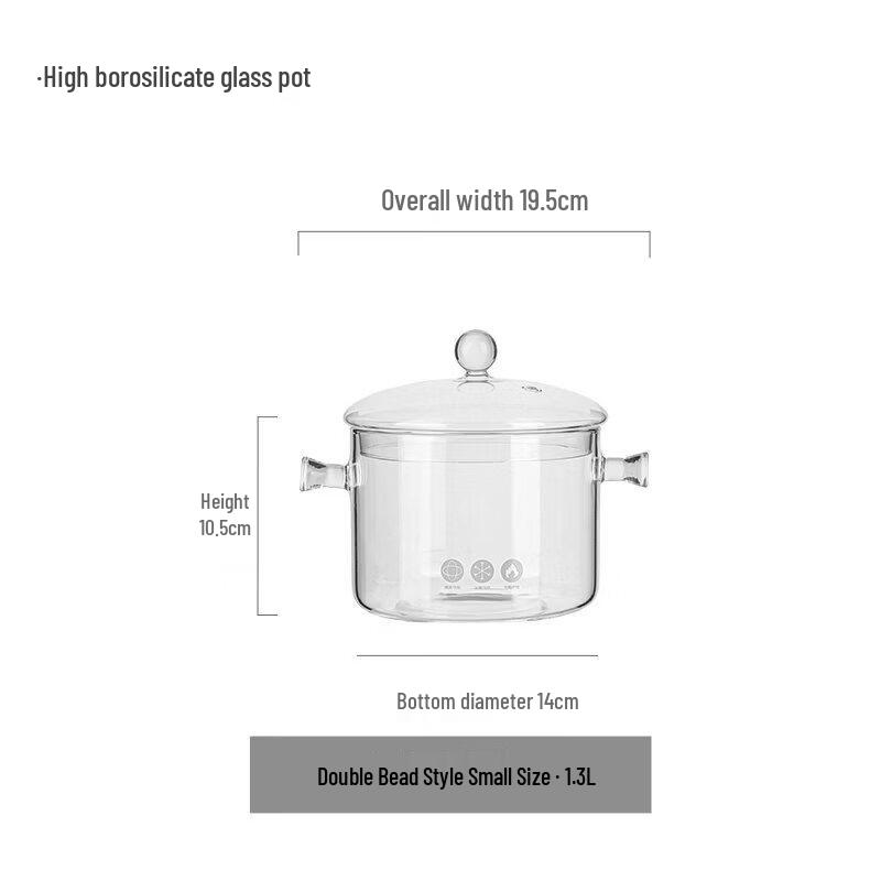 Qiwei High Borosilicate Glass Cooking Pot