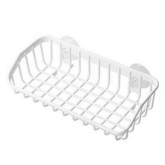 

Держатель для хранения Двойная присоска Сильная присоска 5 цветов Держатель для кухонной губки белый