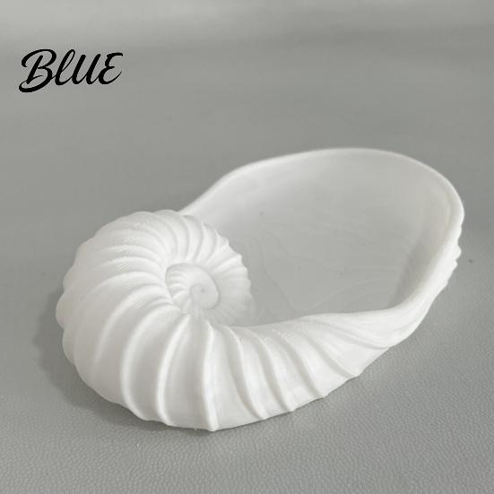 Ocean Art Table Tray Nautilus Storage for Living Room Bedroom Entryway Theme Desktop Organizer Handmade Feel Desk Decor Jewelry Keys Coins,