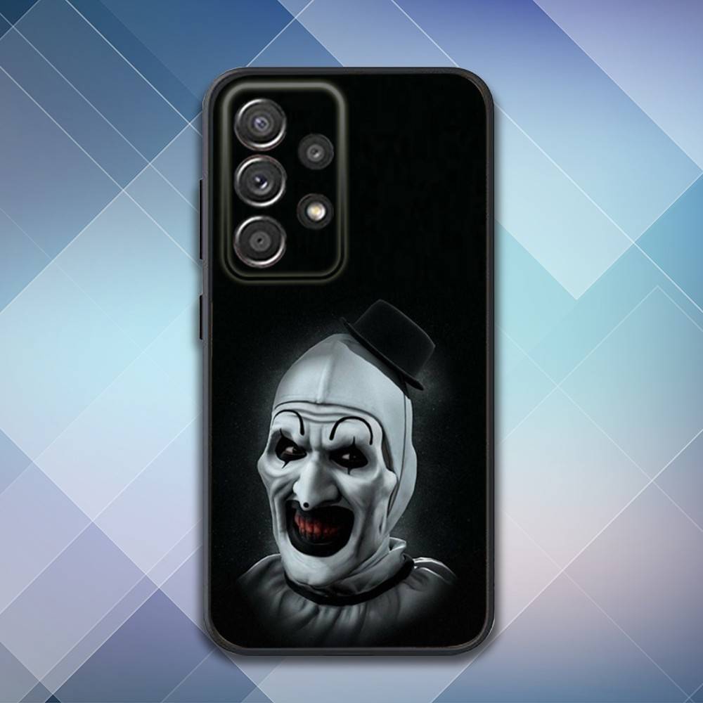 Art the C-Clown Horror Phone Case For Samsung S25,S24,S21,S22,S23,S30,Ultra,S20,Plus,Fe,Lite,Note,10,9,5G Black Cover