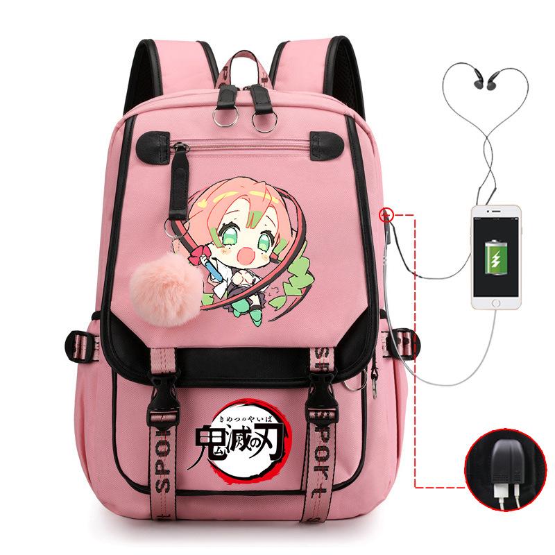 Demon slayer ghost extermination column student schoolbag junior high school student primary school student middle school student backpack