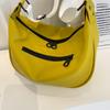 Women Vintage Solid Color Flap Small Saddle Shoulder Underarm Bag Fashion PU Leather Casual Crossbody Bag
