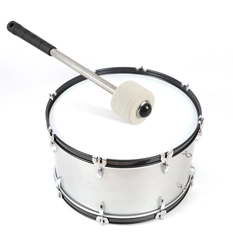 Snares Durm Hammer Professional March Bass Felt Head Drumsticks with Hanging Rope Percussion Sticks Drumsticks
