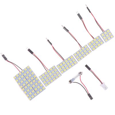 Interiér auta 5050 LED bílé světlo SMD panelová lampa T10 Festoon Dome Ba9S 12V 5W
