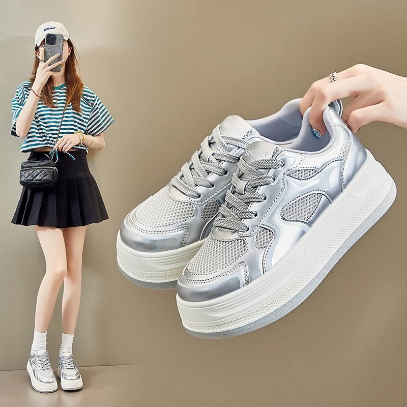 Повседневные женские кроссовки на платформе — фото 3