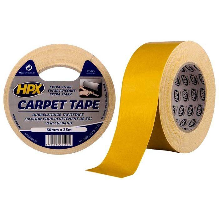 Hpx - Ruban Adhésif Double Face Pour Tapis - 50mm X 25m