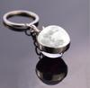 System Galaxy Planet Solar Keyring Nebula Space Keychain Moon Earth Sun Mars Art Picture Double Side Glass Ball Key Chain