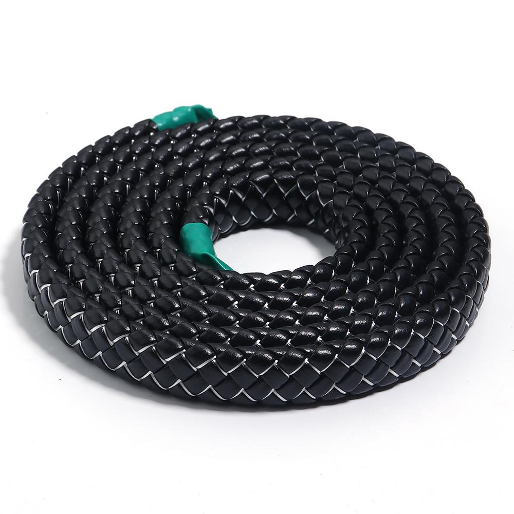 1m/pack PU Leather Braided Cords Colored Thread Flat Leather Rope For DIY Handmade Retro Bracelet Jewelry Making Accessories
