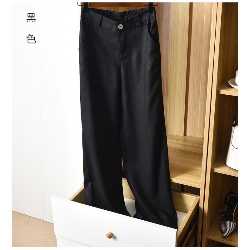 Thin Casual Slacks Slacks Thigh-high Waisted Straight Trousers