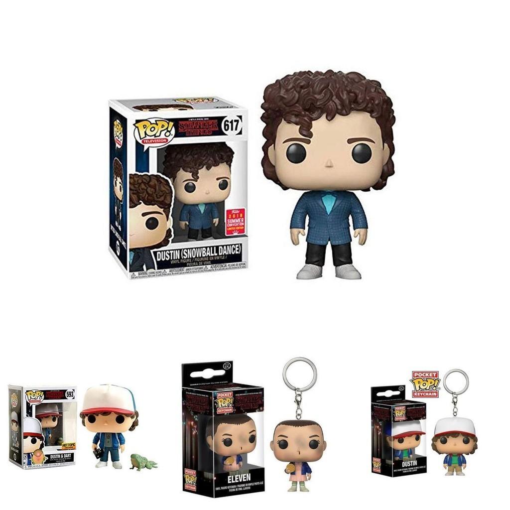 Funko Pop Stranger Thing Eleven Keychain Figure With Box Resin Decoration