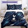Set Lenzuola 3 Pezzi Stampato Tottenham Hotspur Morbido Delicato sulla Pelle Lavabile Copripiumino e Federe Set Tutte le Stagioni Camera da Letto