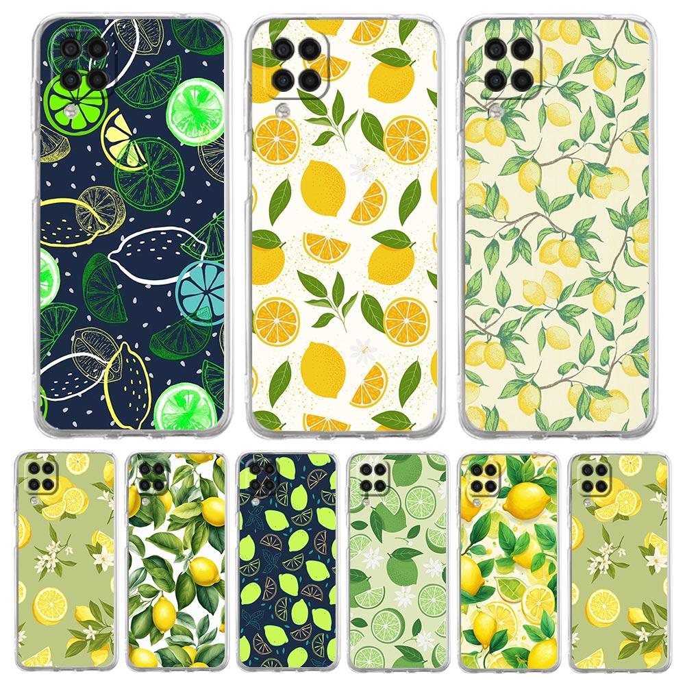 Fruit lemon Phone Case For Samsung Galaxy A13 A33 A35 A55 A73 A53 A23 A51 A71 A21S A12 A31 A41 A05s A03S A15 A25 A32 5G Cover