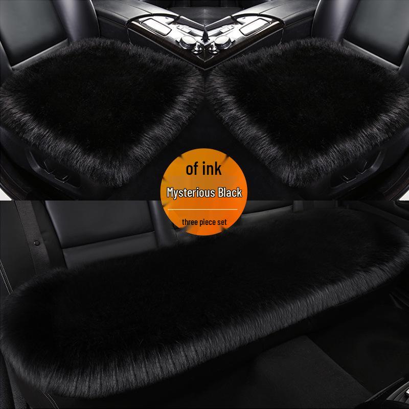 Winter Furry Car Seat Cushion for Rear and Driver Seats