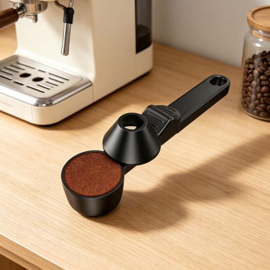 Coffee Sliding Spoon Non-Spill Design Long Handle Measuring Scoop for Coffee Grounds BPA-Free Dishwasher Safe Essential Barista Tool for Consistent