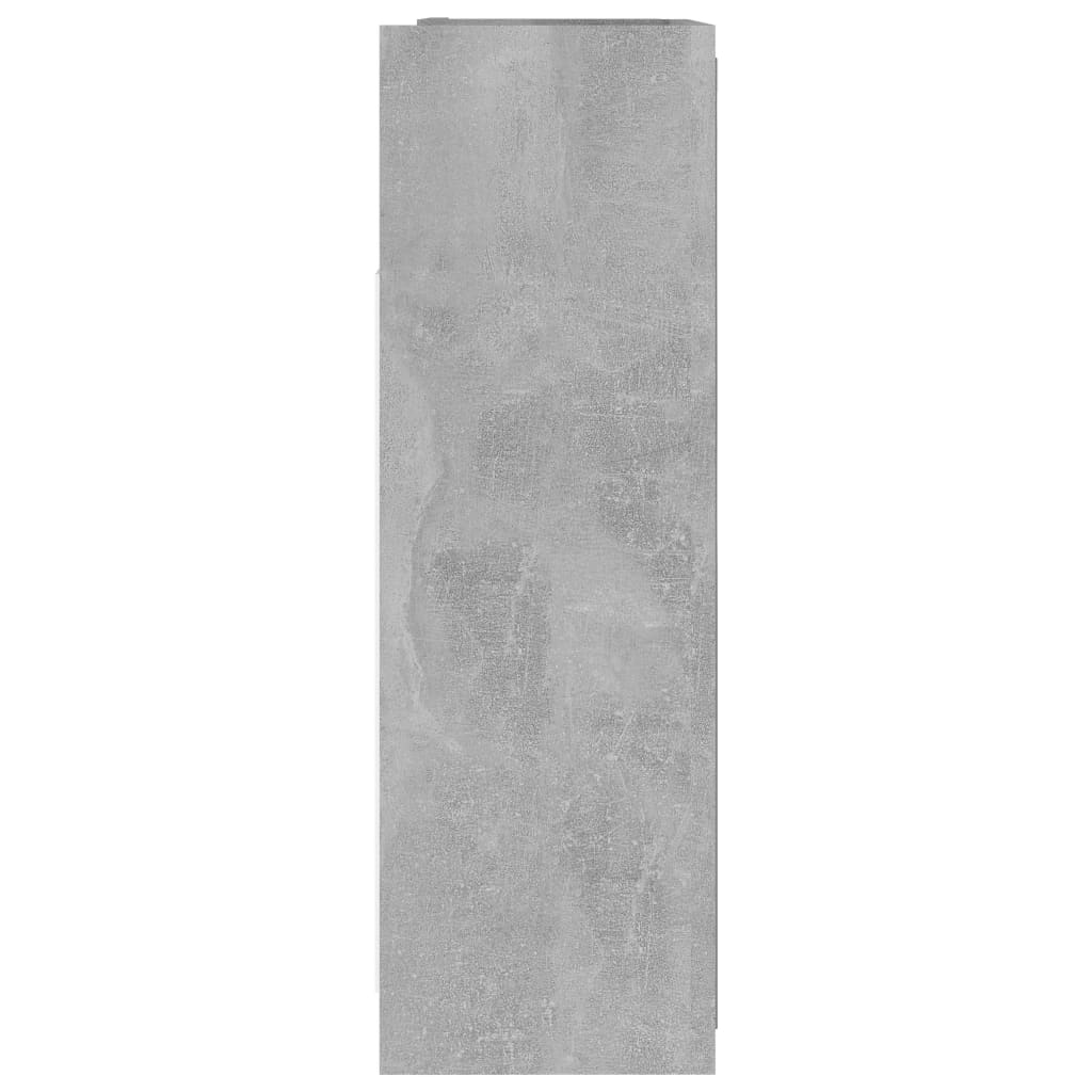 Bathroom Mirror Cabinet Concrete Grey 62.5 X 20.5 X 64 Cm Particleboard