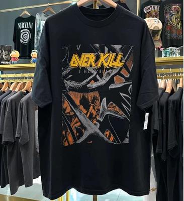 Overkill Band Concert Graphic Black Short Sleeve Unisex T Shirt Unisex T-Shirt