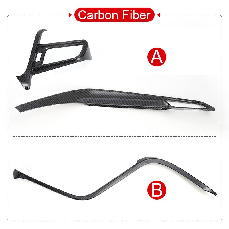 Car Accessories For Toyota Camry 70 XV70 2018-2024 2024 2024 ABS Interior Central Control Dashboard Trim Strip Carbon Stickers