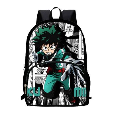 My Hero Academia Skolryggsäck för Årskurs 1-3, Tecknade Skolväskor för Pojkar Flickor, Amine Spel Tryckt Portfölj för Barn