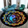 Colorful Bohemian Mandala Round for Bedroom Chair Floor Mat - Yoga Meditation Rug Carpets for Living Room