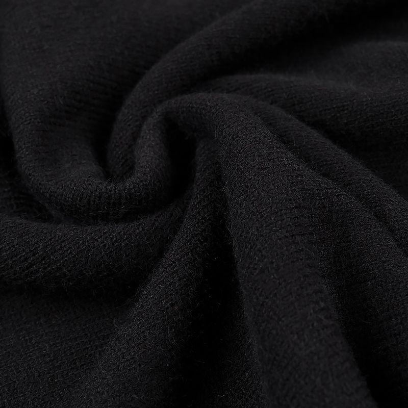 Kaslead New Arrival Women's Clothing Fashion Style Stylish Simple and Versatile Asymmetrical Pullover Knitwear