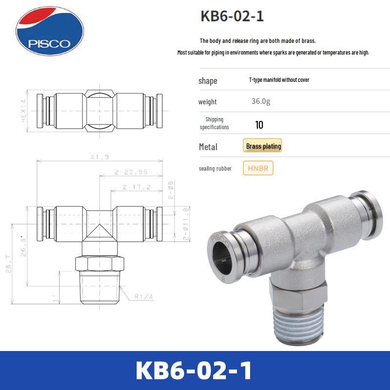 PISCO Japan Quick Couplings KC4/KOC6/KL6/KB6/KH6/KE6 Series Fittings
