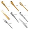 Metal Handmade Coffee Dessert Cake 304 Stainless Steel Teaspoon Stirring Spoon Tableware Fruit Fork