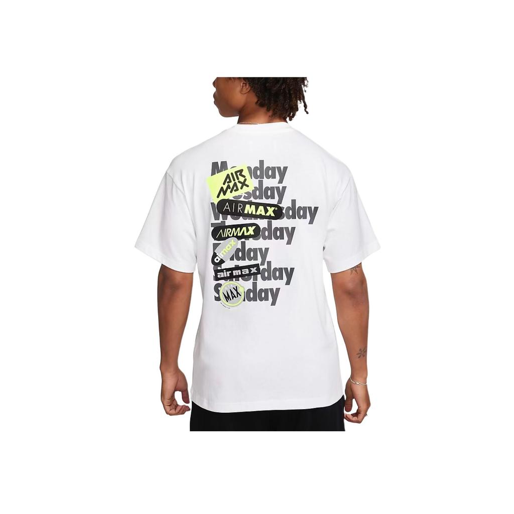 Nike Ss24 Air Max Day Series Loose Fit Crew Neck Short Sleeve T-Shirt Men Tops White FZ7619-100
