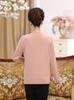 Women's Autumn & Spring Knitwear Set: Sweater & Cardigan for Middle-Aged & Elderly