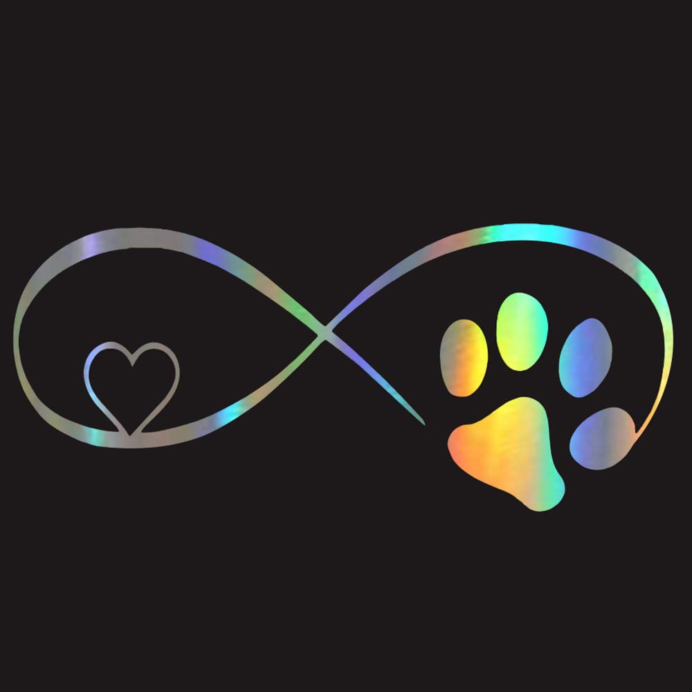 Honelife Cute Car Sticker Funnny Cat Paw Print Dog Paw Print Creative Footprint Sticker Window Decoration