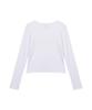 Isjabaibeu Cat Bless Ribbon Long Sleeve - White