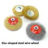 100/115/125Mm Disc-Shaped Steel Wire Wheel For Angle Grinder Bench Grinder Rust Removal Polishing Cleaning Paints