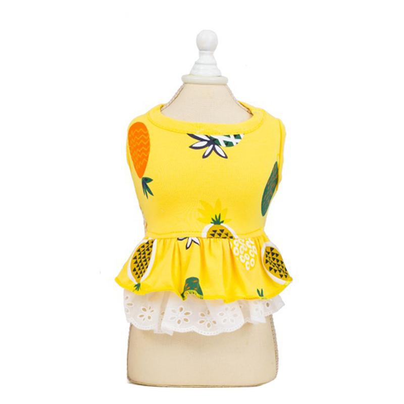 Cozy Cotton Cat Dog Dress Skirt Summer Pet Clothes for Small Dogs Yorkshire Shih Tzu Teddy Dresses Puppy Clothing Cachorro Roupa