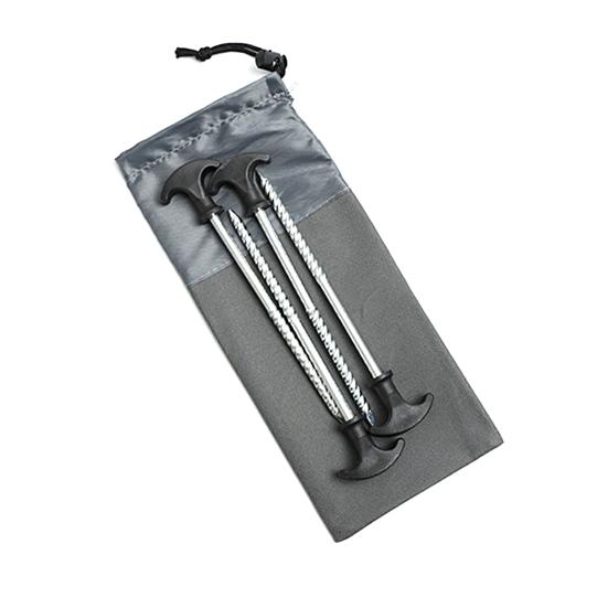 Camping Tent Stake Strong Load-bearing Thickened Windproof Galvanized Iron Impact Resistance Camping Garden Canopy Stake for Outdoor
