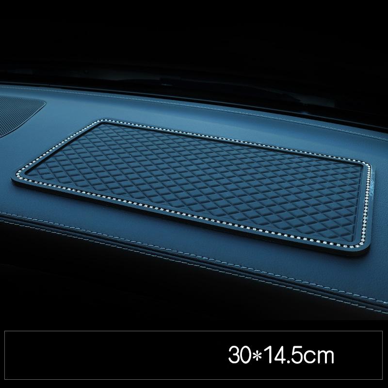 Car Anti-slip Pad, Car Ornament Car Feather Pad Car Interior Control Silicone Pad Car Decorative Diamondencrusted Pad NewProduct