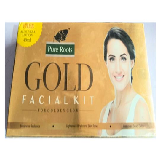 

@ Pure Roots Gold Facial Kit For Instant 40ml Zr-5005-60%Off