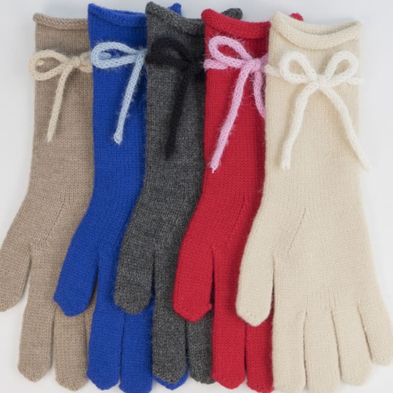 

meminn love ribbon long gloves 5clolors Love Gloves (Brown)