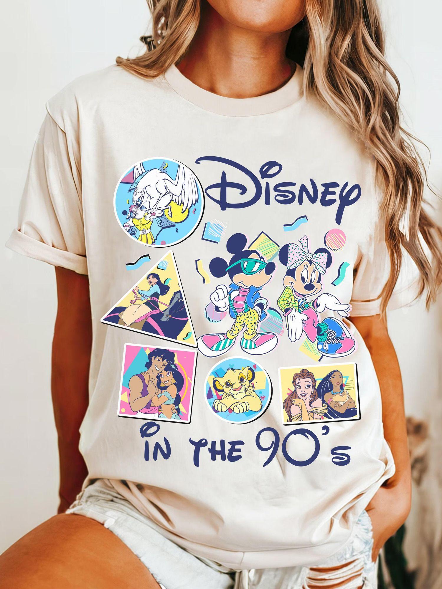 

Ladies Retro 90s Tshirt Womens Pure Cotton Tshirt Four Seasons New Neutral Casual Fashion Street Wear S