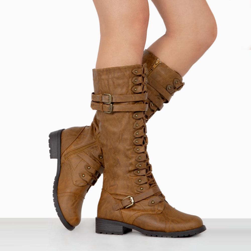lace up knee high boots australia
