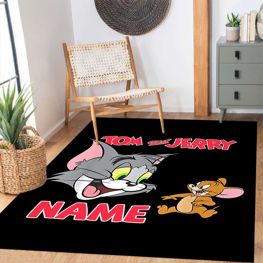 Warnermedia (18) Customize your name rug, office chair cushion, home bedroom living room gift.