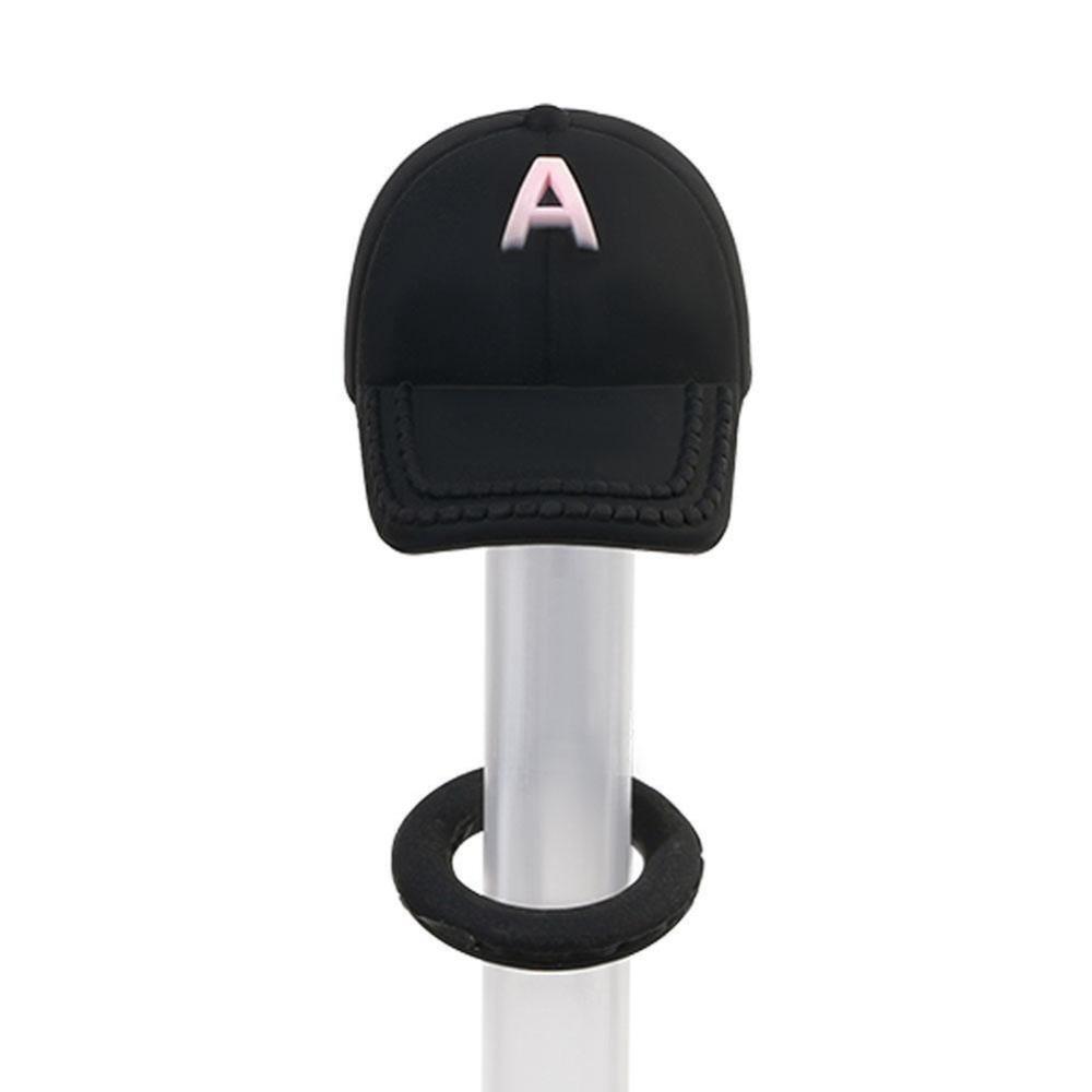 

Silicone Straw Covers Caps Spill Leak Stopper Straw Tips Cover for Stanley Cup/ Tumblers чёрный/розовый