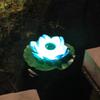 Solar Lotus Floating Pond Lamp - Waterproof Garden Wishing Light