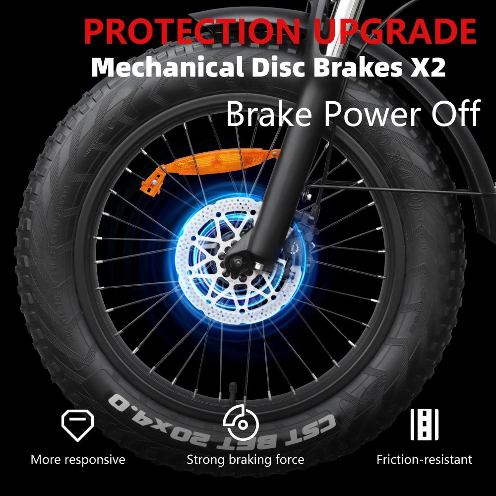 HX Q3 Adult Electric Bike 2000W Men's Mountain Bike 48V20AH Battery 20*4.0 Inch Fat Tire E-bike City Electric Bicycle