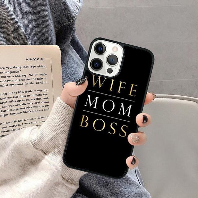 Wife Mom Boss funny Phone Case Cover for iPhone 17 Air 16 16e 15 13 14 11 12 Pro Max Plus coque fundas Shell