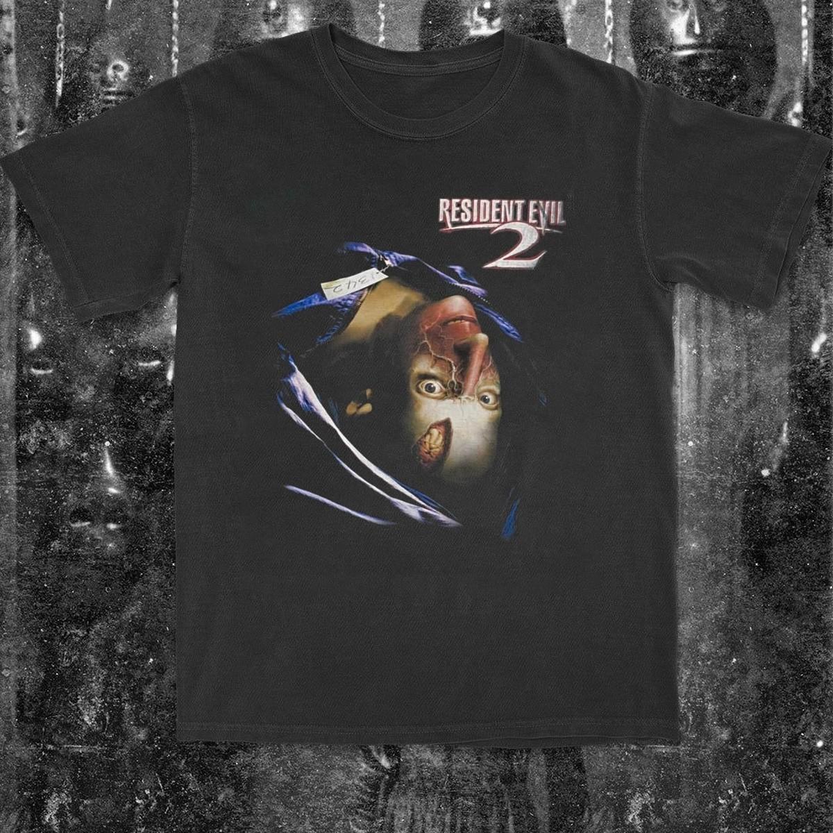 RESIDENT EVIL 2 Horror graphic Tee Unisex Short Sleeve Shirt S-5XL XXXXL
