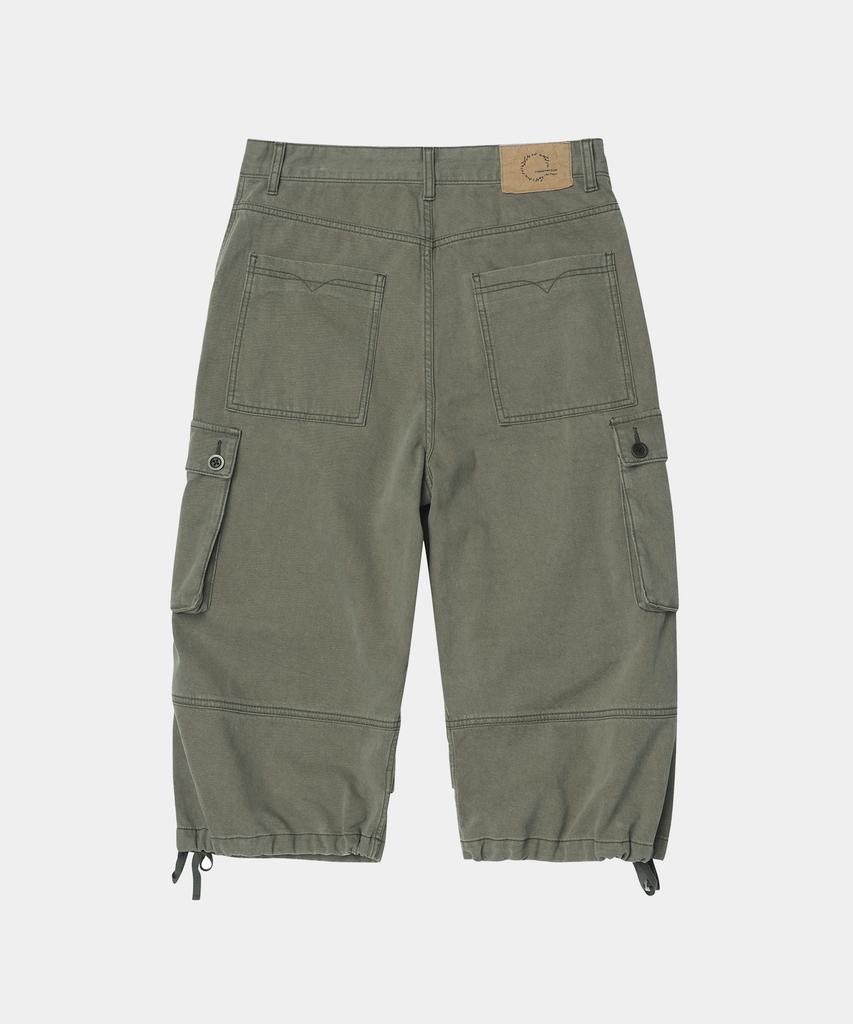 Jou Vintage Military Capri Cargo Pants (Washed Khaki)