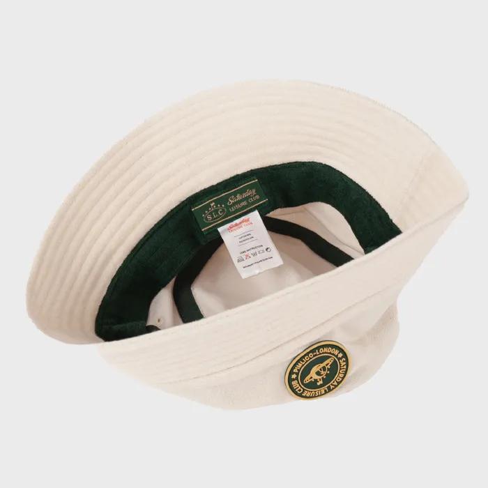 Leisure Terry Bucket Hat (Rubber Patch) - Ivory