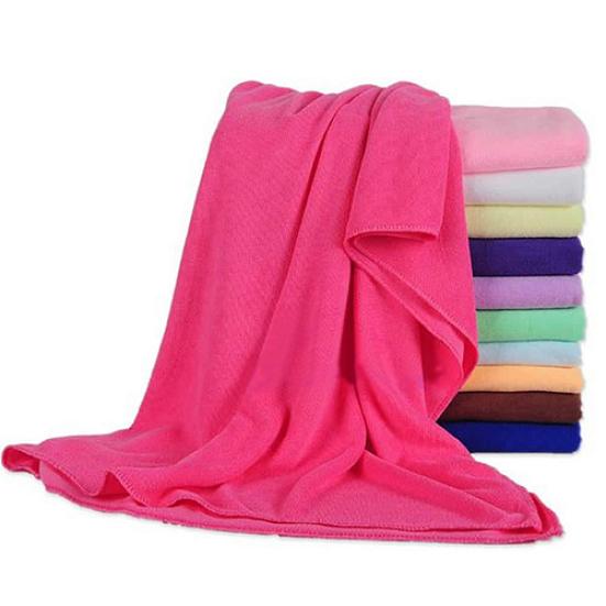 Absorbent Microfiber Fleece Shower Spa Body Wrap Bathing Towel 70x140cm