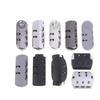 2Sets 3 Digits Luggage Lock Zinc Alloy Lock Catch Plastic Frosted Appearance Suitcase Password Security Lock With Screws